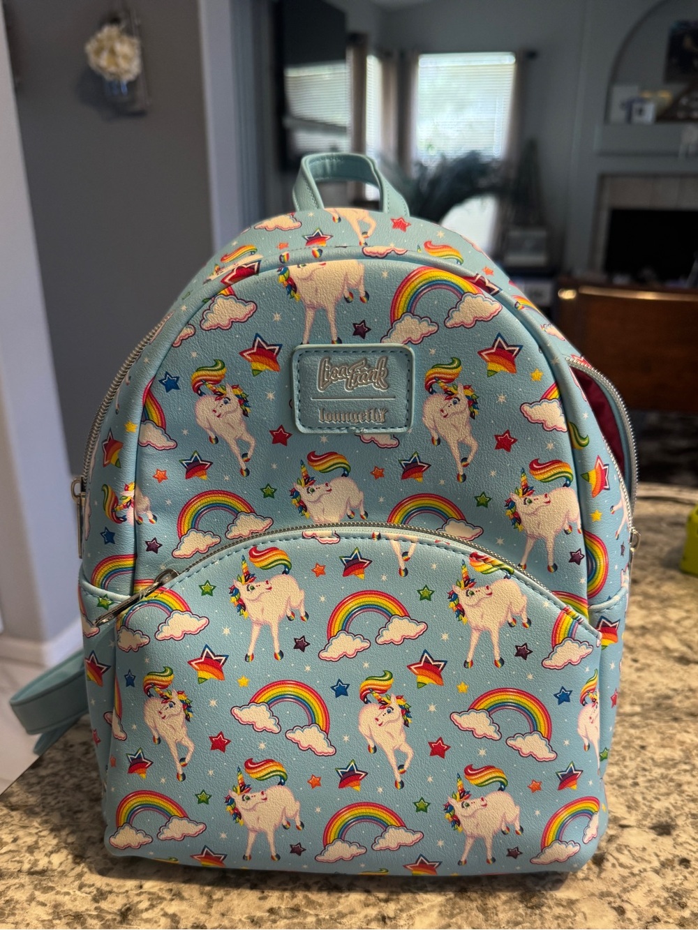 Loungefly Lisa Frank Markie Allover Print Mini Backpack
